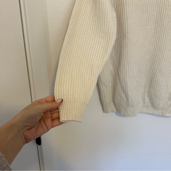 Jenni Kayne Cabin Sweater Wool Cashmere Blend Size Small Women’s Ivory Cream - Picture 5 of 11